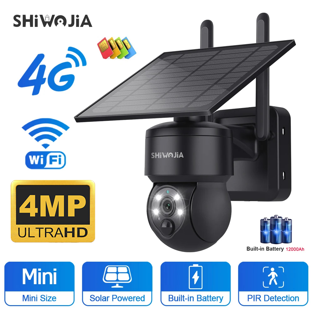 Outdoor Sport Camera - Shiwojia Wifi Wireless Ptz Solar kamera