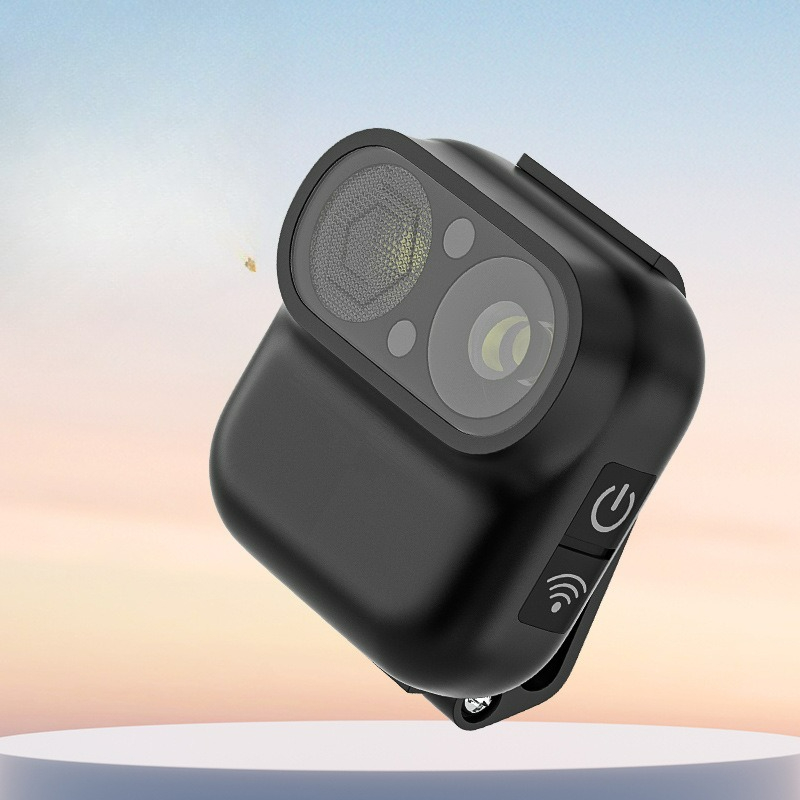 Outdoor Sport Camera - Hochhelle Stirnlampe im Kamerastil, wasserdicht, wiederaufladbar,