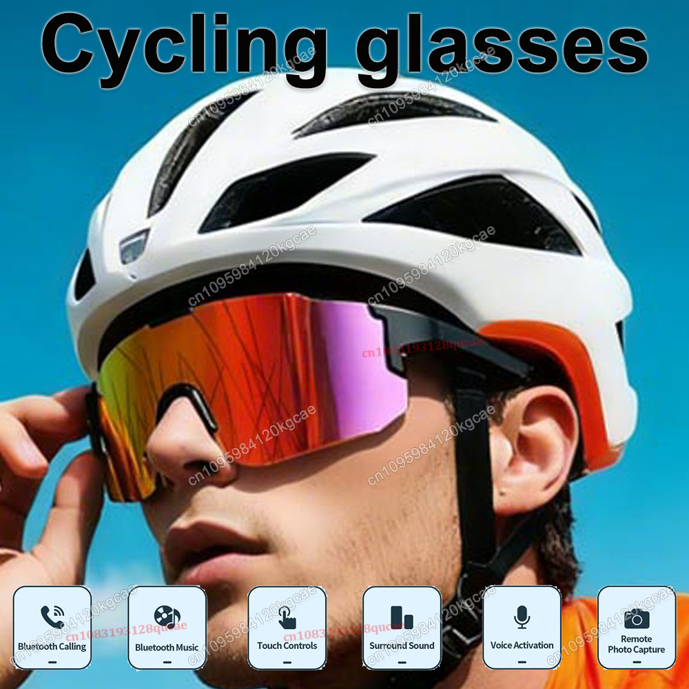 Outdoor Sport Glasses - Smarte Fahrradbrille HD Bluetooth-Anruf Musik-Sonnenbrille für