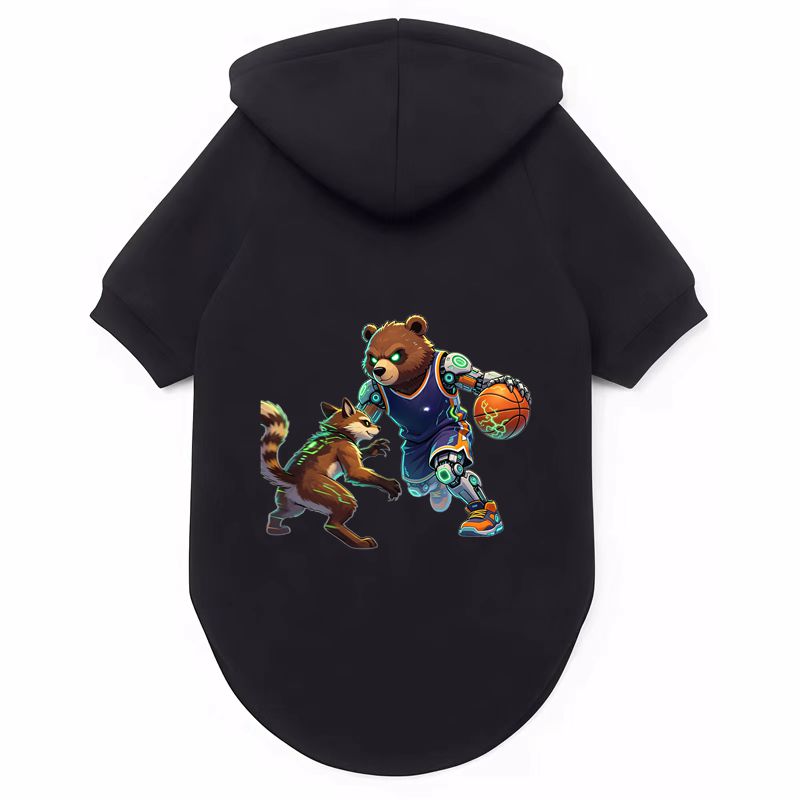 Outdoor Sport Hoodie - Niedlicher Haustier-Hoodie | Hundepullover, Cartoon-Druck, Hundebekleidung,