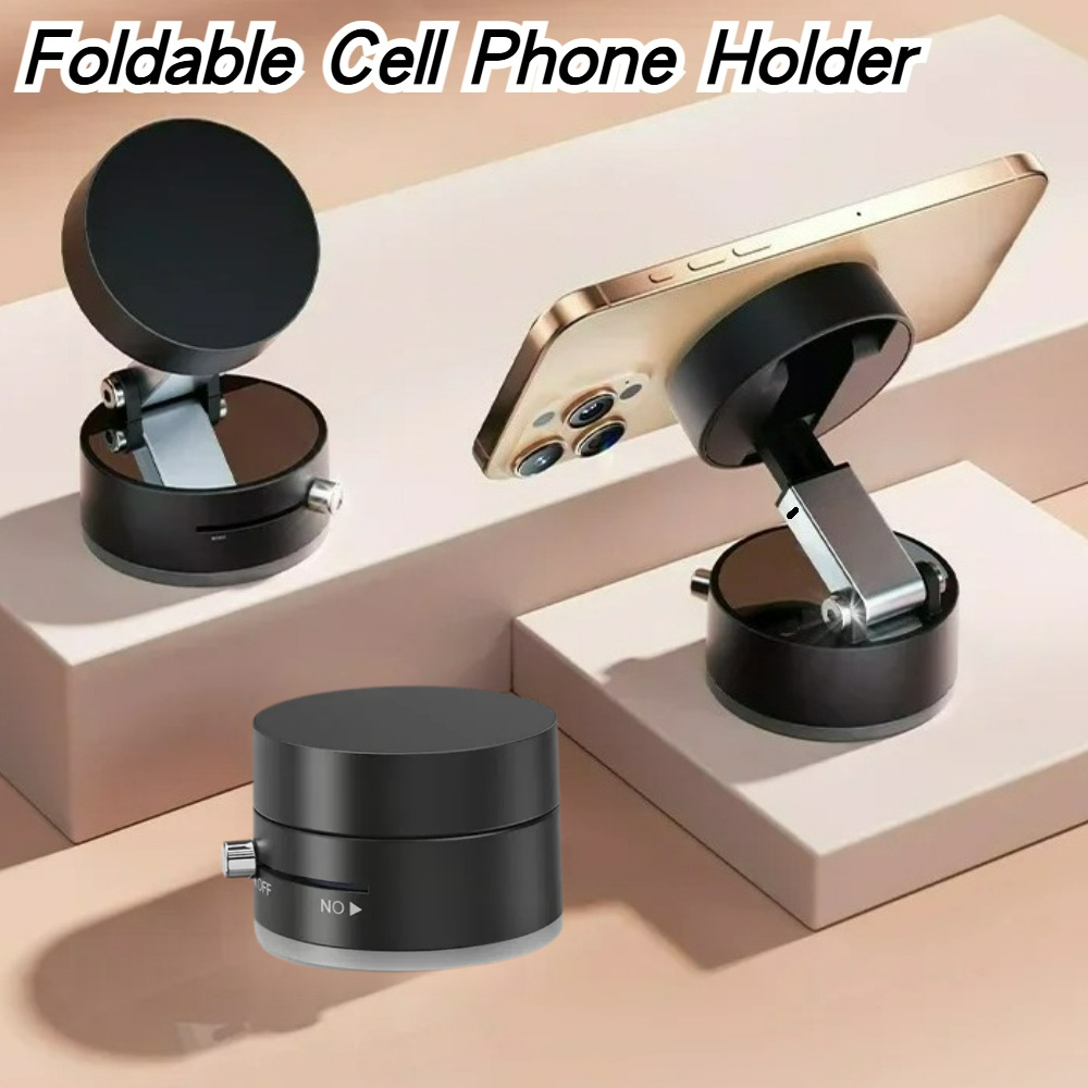 Outdoor Sports Accessories - Hochleistungs-Magnet-Vakuumhalter, faltbar, universeller Telefonständer für Auto,