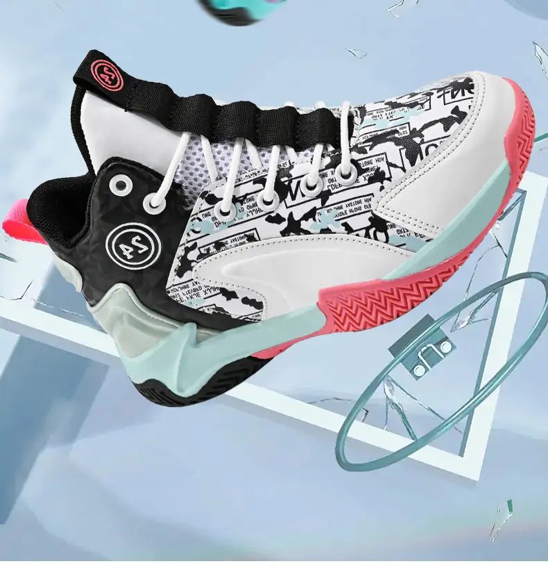 Outdoor Sport Flooring - Teenager-Mädchen Schlichte Modische Basketball-Sneaker Minimalistische Vielseitige