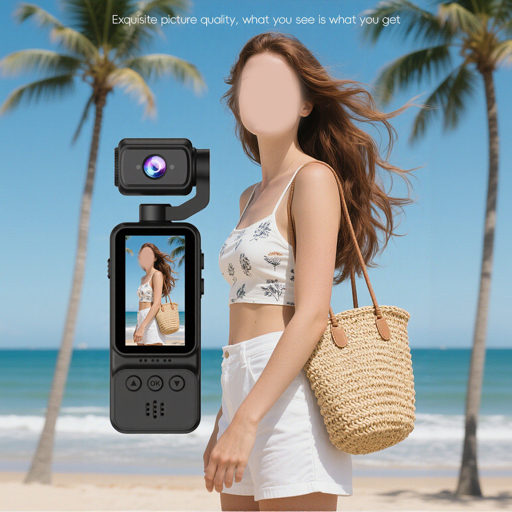Outdoor Sport Camera - Handheld-Vlogging-Kamera 4K WiFi HD Taschenkamera mit