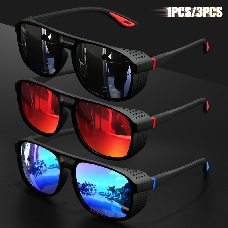 Outdoor Sport Glasses - 1 Stück/3 Stück Sport-Polarisations-Sonnenbrille mit winddichtem