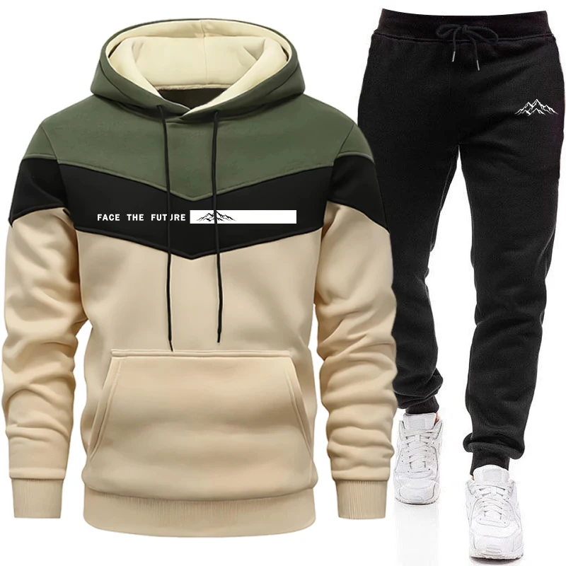 Outdoor Sports Outfit - Neuer Herren-Trainingsanzug Herbst Winter Lässiges Sweatshirt-Outfit