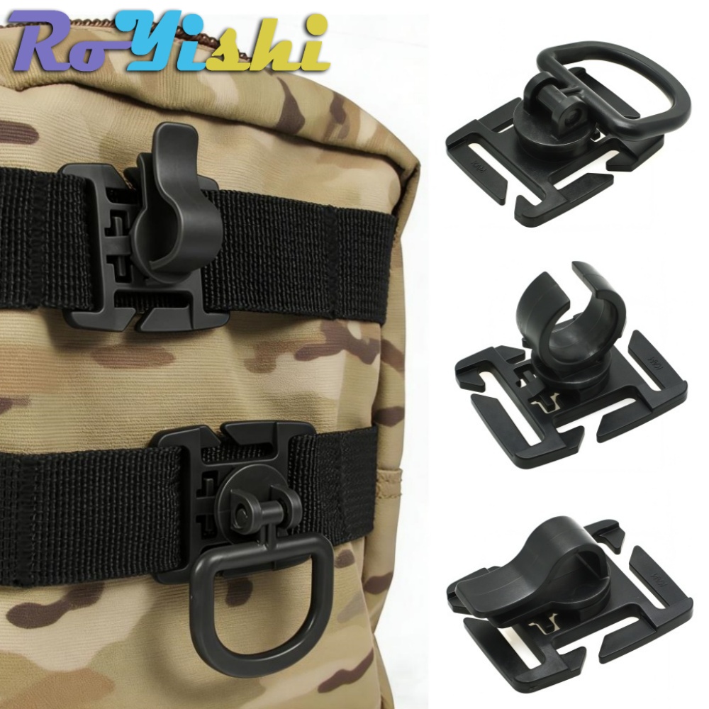 Outdoor Sport Lights - Tragbarer 360-Grad-Drehpunkt ° Drehbarer Rucksackhaken, Lichtclip,
