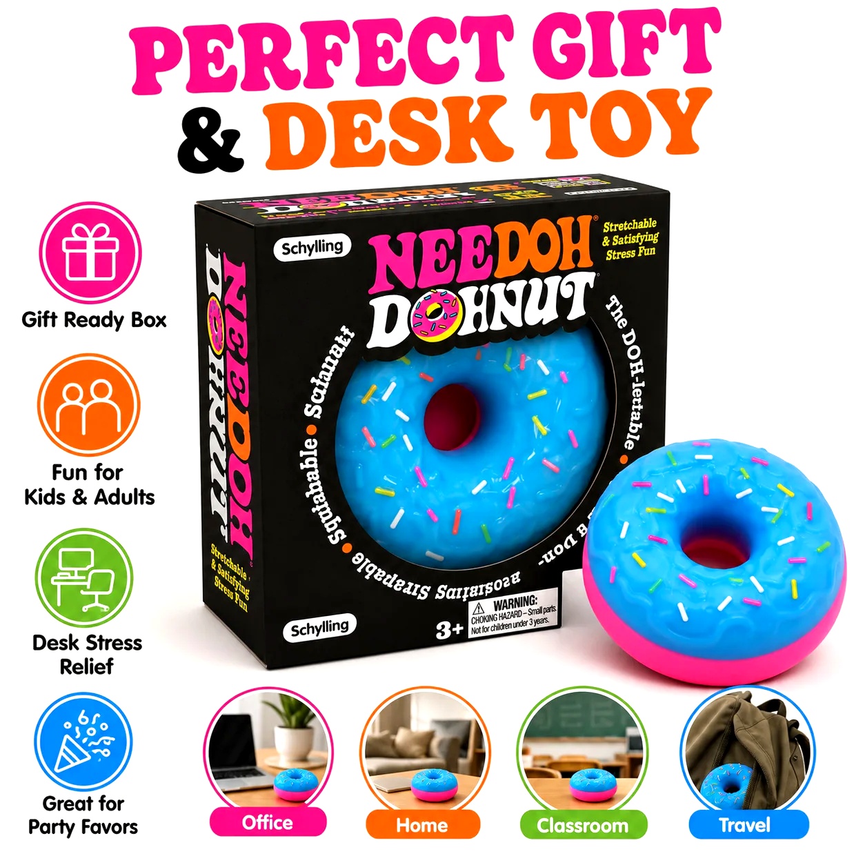 Outdoor Sports Accessories - NEU NeeDoh Donut Pinch Musik-Maltose-Dehnspielzeug zur