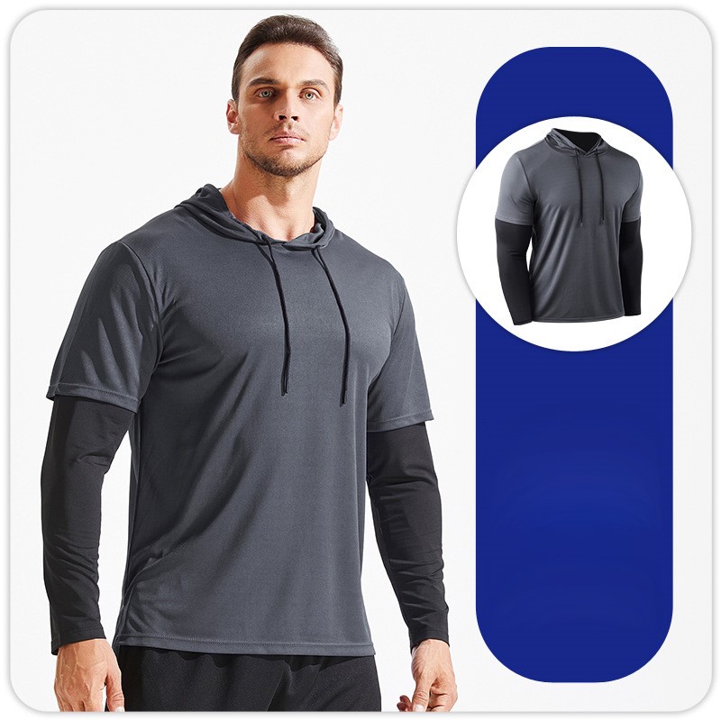 Outdoor Sport Hoodie - Herren Outdoor Lauf- und Fitness-T-Shirt Hoodies