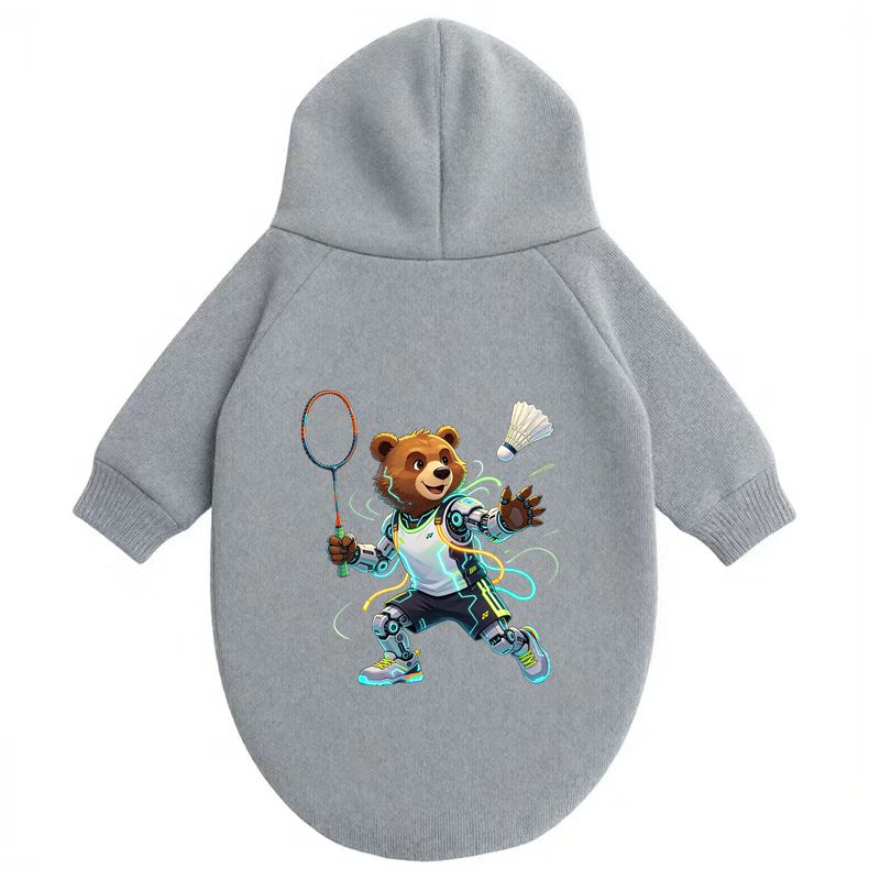 Niedlicher Bären-Badminton-Hoo – Outdoor Sport Hoodie Bewertung und Preis