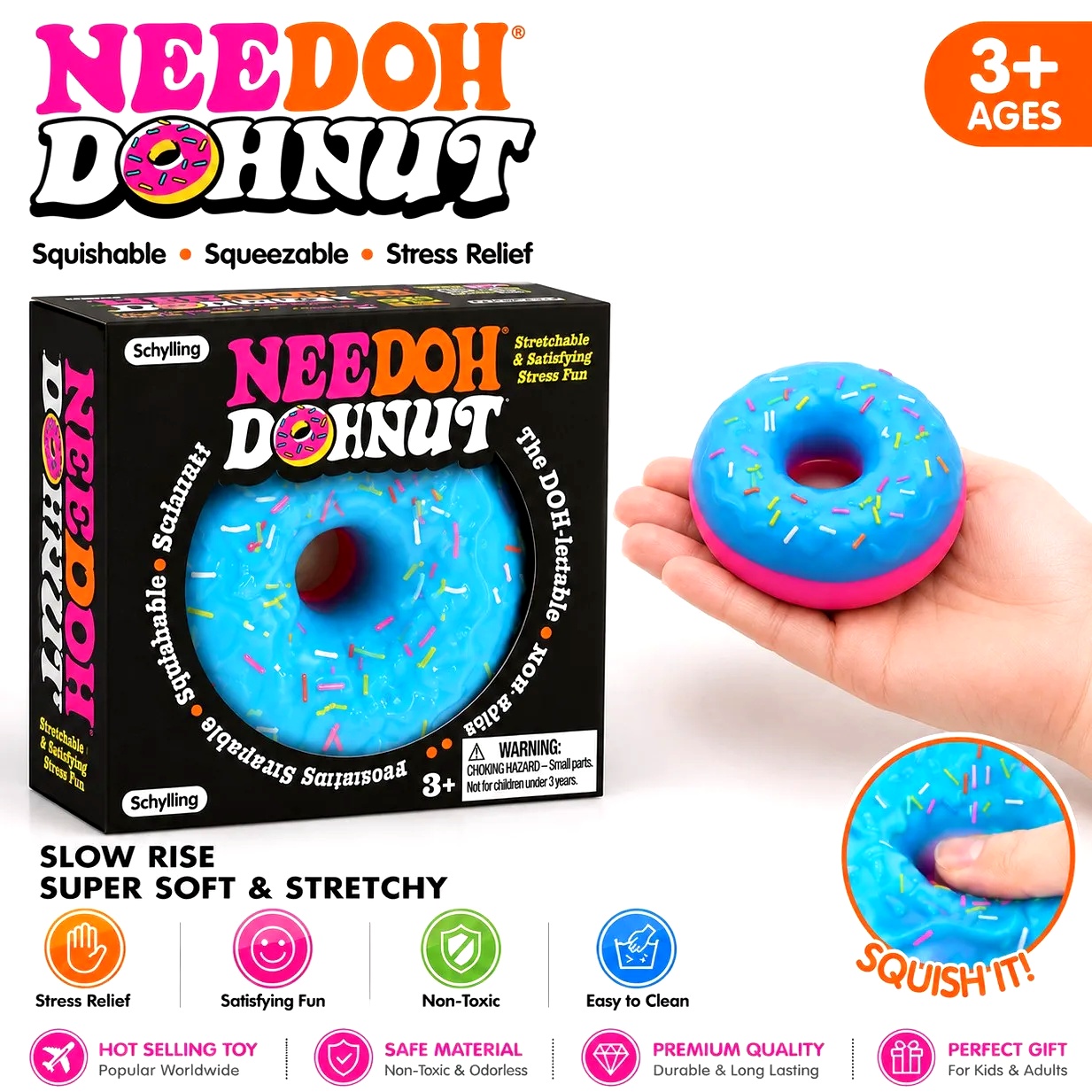 NEU NeeDoh Donut Pinch Musik-M – Outdoor Sports Accessories Bewertung und Preis