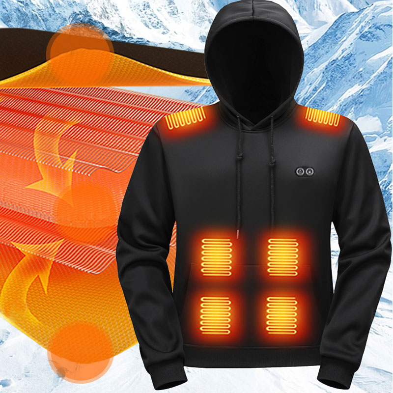 17-Zonen-Heiz-Hoodie-Sweatshir – Outdoor Sport Hoodie Bewertung und Preis