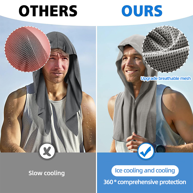 Kühlendes Kapuzenhandtuch - Ka – Outdoor Sport Hoodie Bewertung und Preis