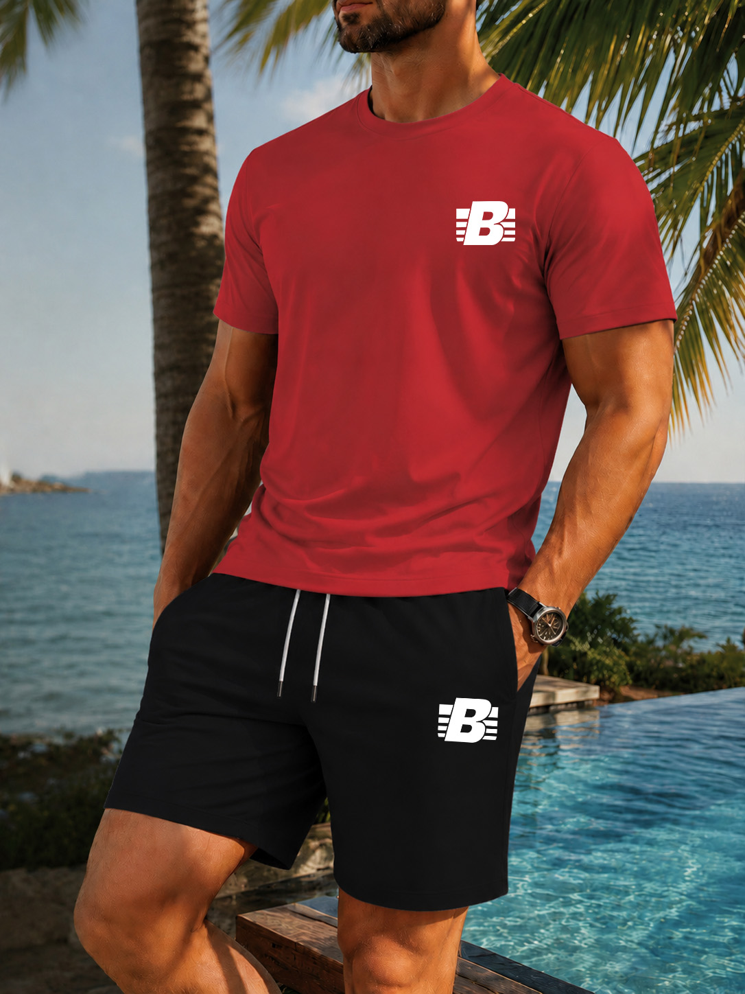Herren 2-Teiliger Trainingsanz – Outdoor Sports Outfit Bewertung und Preis