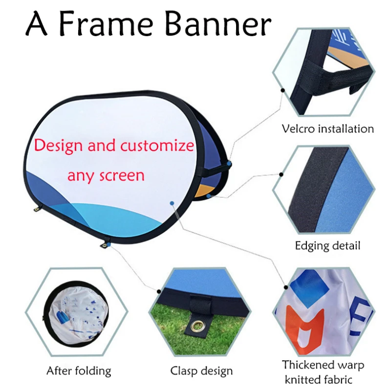 Pop-up ein Rahmen Banner frei  – Outdoor Sport Logo Bewertung und Preis